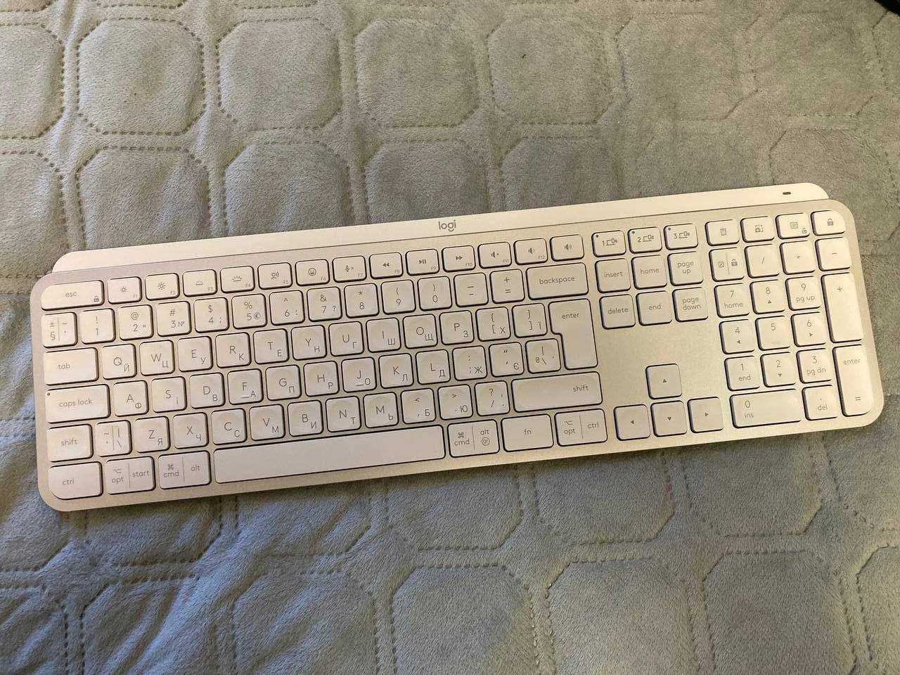Клавіатура бездротова Logitech MX Keys S Pale Grey UA