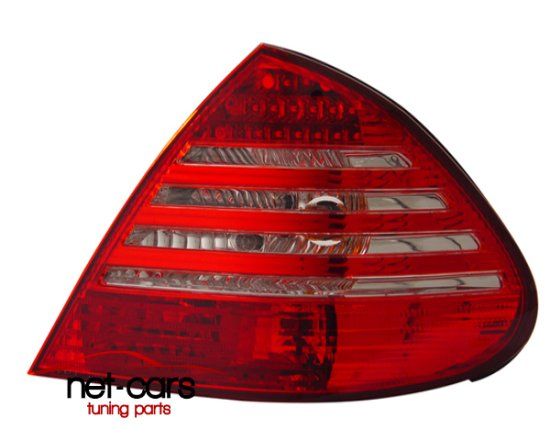 Lampy tylne tył MERCEDES C W203 LED Diodowe czerwone chrom