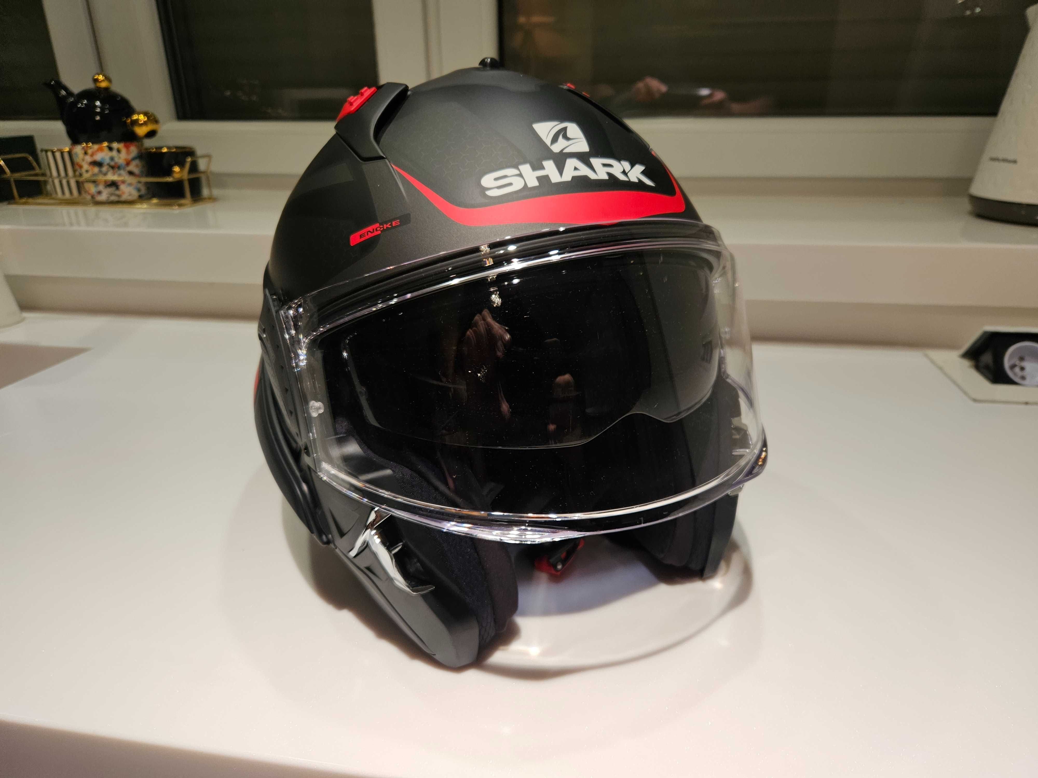 Kask modułowy szczękowy Shark EVO GT ENCKE  XS prawie nowy