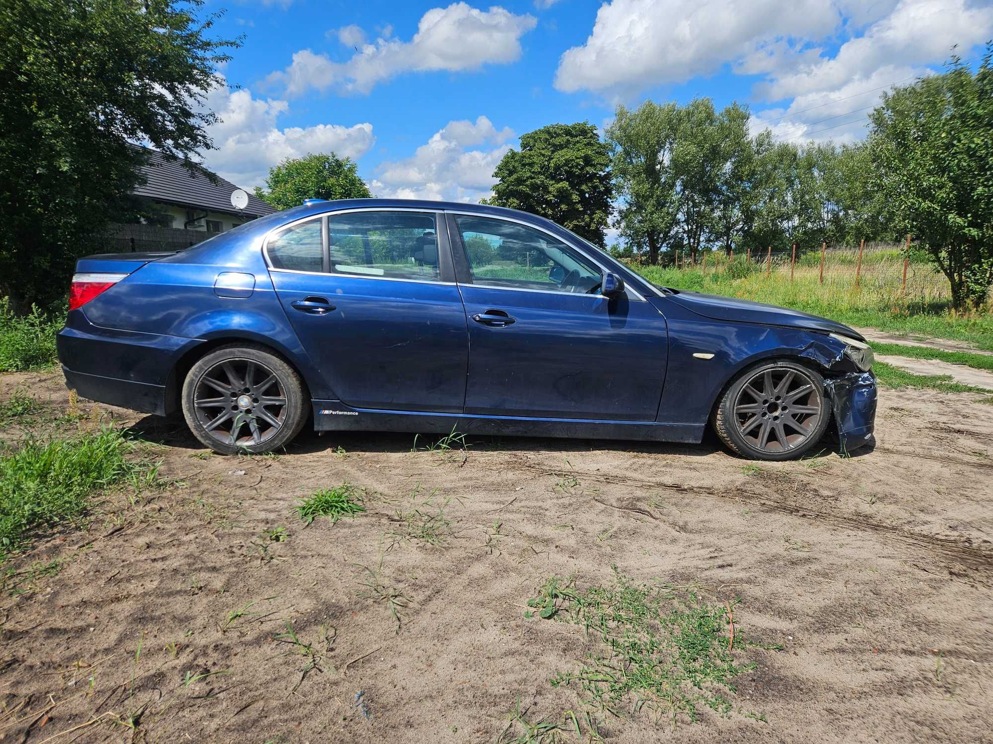 Bmw e60 lci n47d20a 177km automat felgi styling 95 TIEFSEEBLAU CZESCI