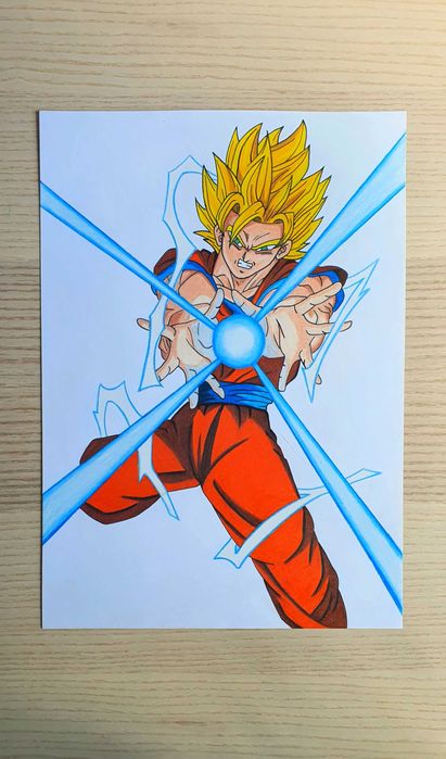 Desenho Dragon Ball Z – Goku Super Saiyan 2 (Original & Digital)