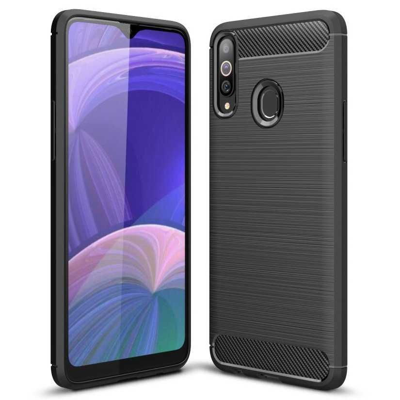 etui Carbon Case czarne do Samsung: A21s, A51, A71, M21