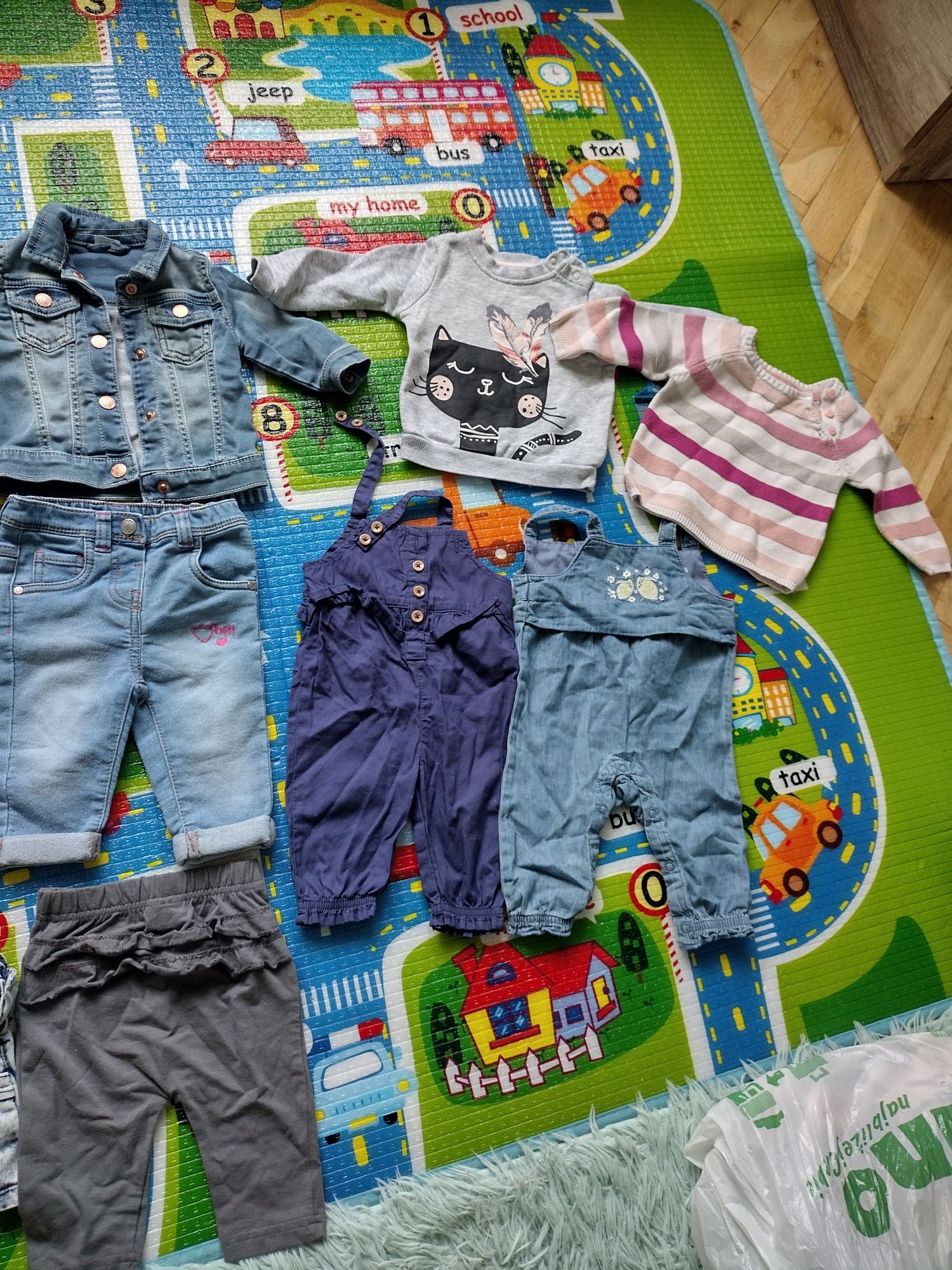 Zestaw dla dziewczynki rozmiar 62 super stan