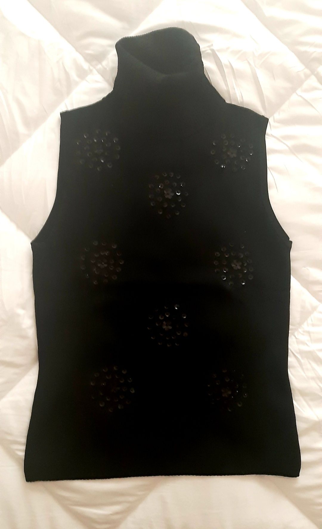 Camisola preta lantejoulas M