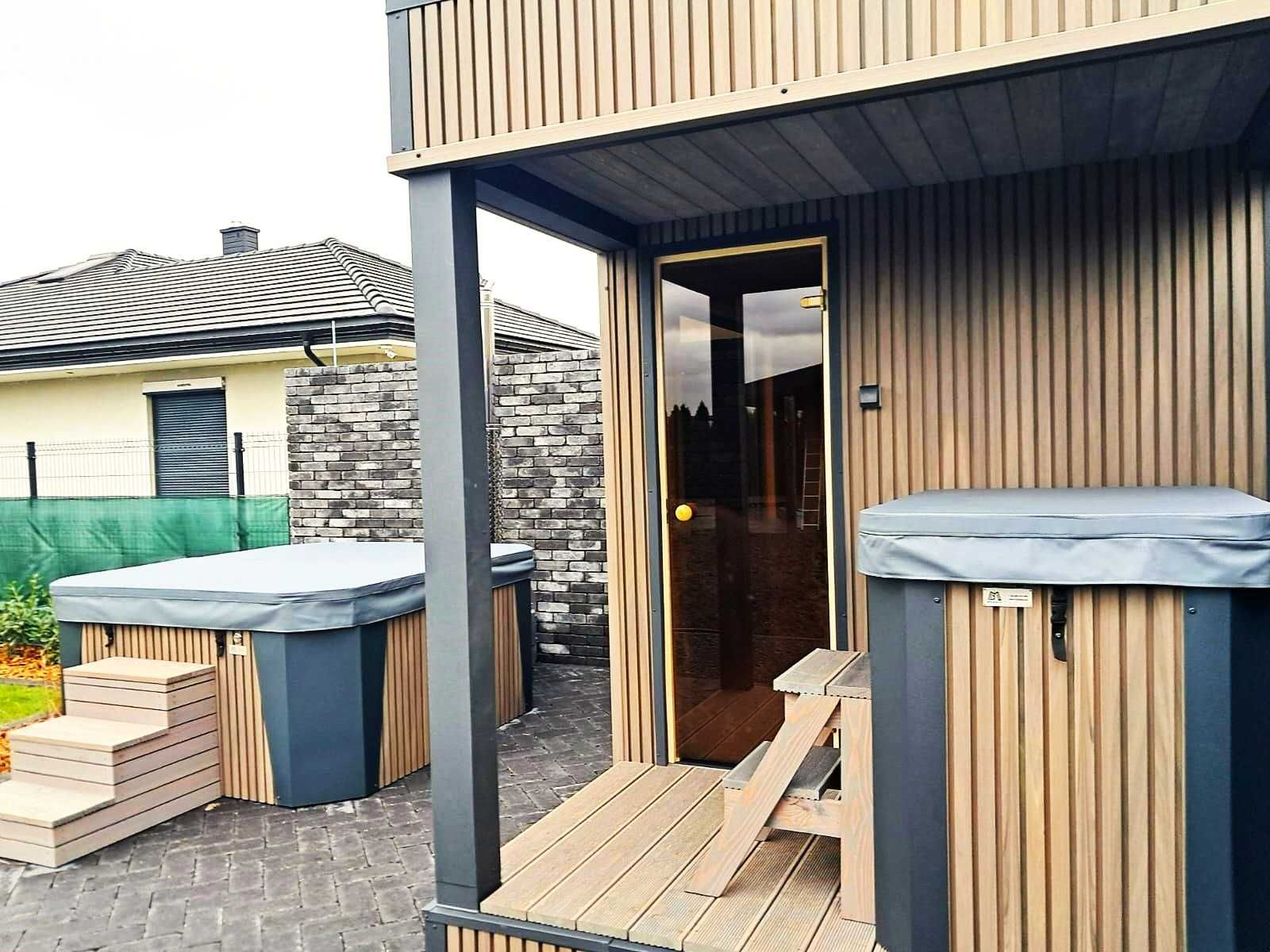 Sauna zewnętrzna Brown Domek ogrodowy od BM Moduły jakość PREMIUM !!