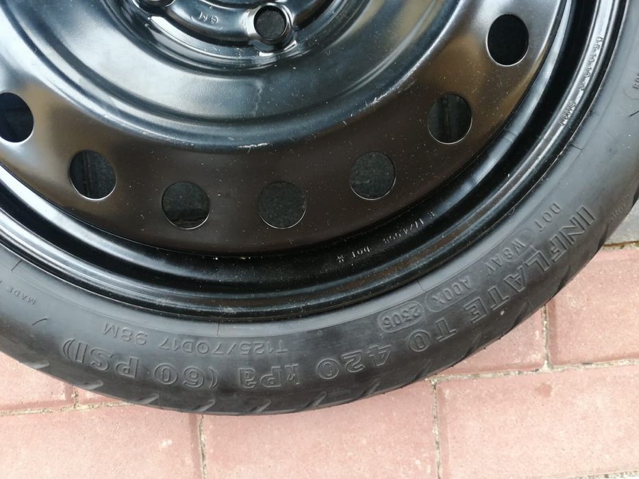 Insignia A 5x120 Koło dojazdowe + wkład
