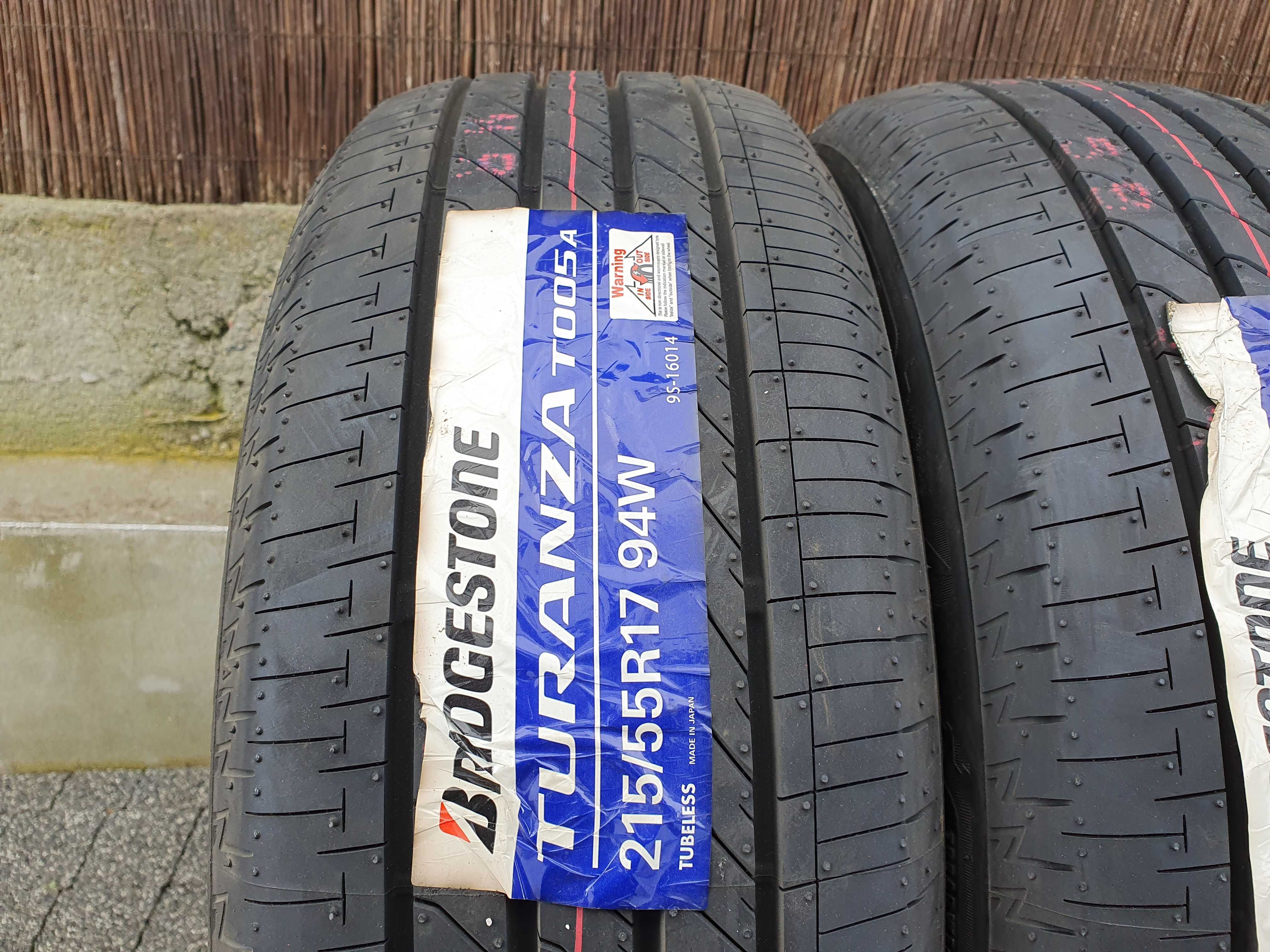 4x 215/55/17 94W Bridgestone Turanza T005A Nowe! 2022r.