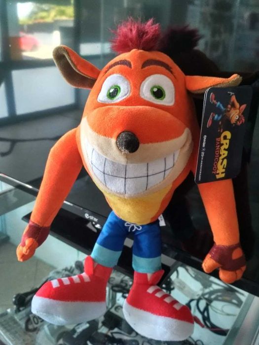 PROMO:Peluche Crash Bandicoot SD Sorridente Edição 25 Anos 33cm