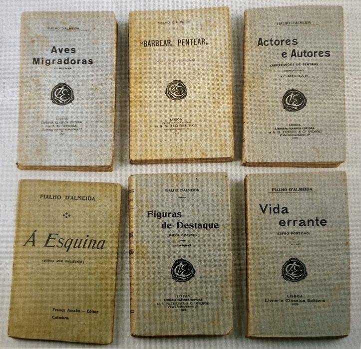6 livros Fialho de Almeida primeiras edicoes
