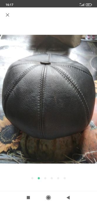 Кепка шкіряна чоловіча