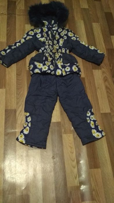 Детский зимний комбинезон+куртка