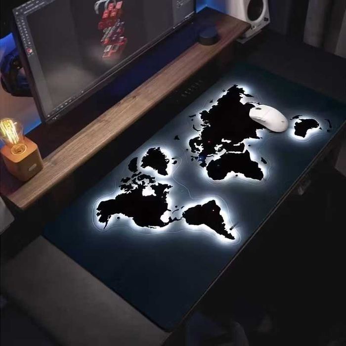Игровой коврик для мыши,Коврик для мышки с подсветкой,Геймерский коври