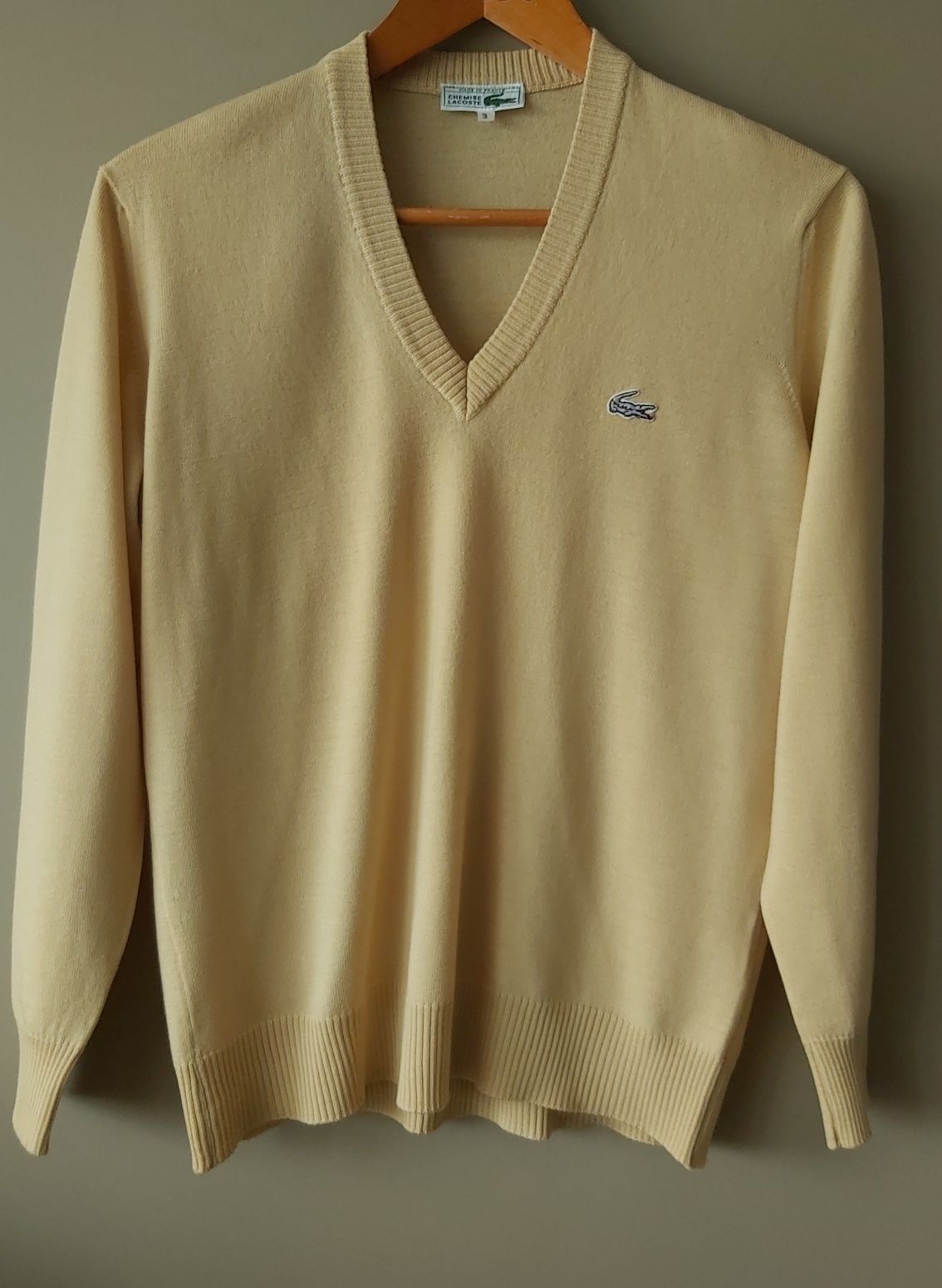Lacoste męski sweter 100% wool rozmiar (3 ) S-M