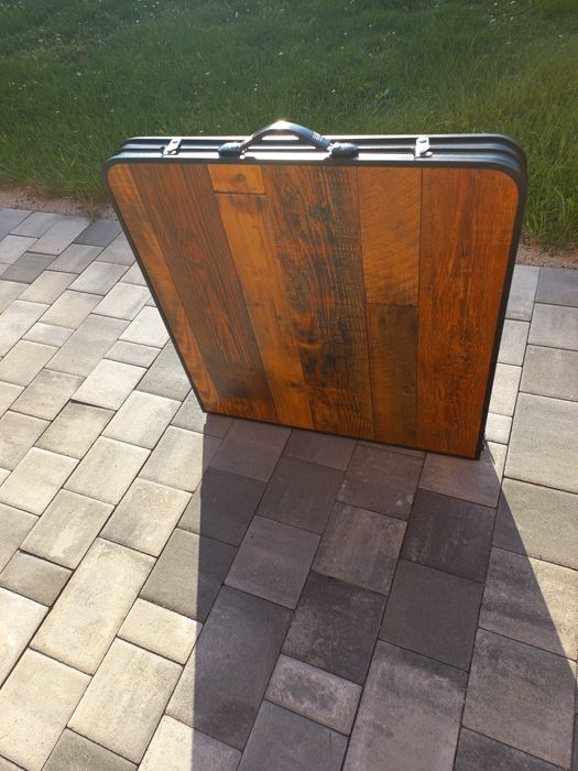 Stolik składany turystyczny + 4 krzesła składane