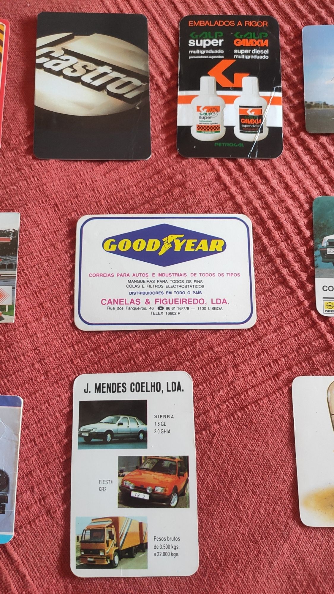 Calendários - formula 1, carros, motas, Galp, Castrol, Goodyear, etc