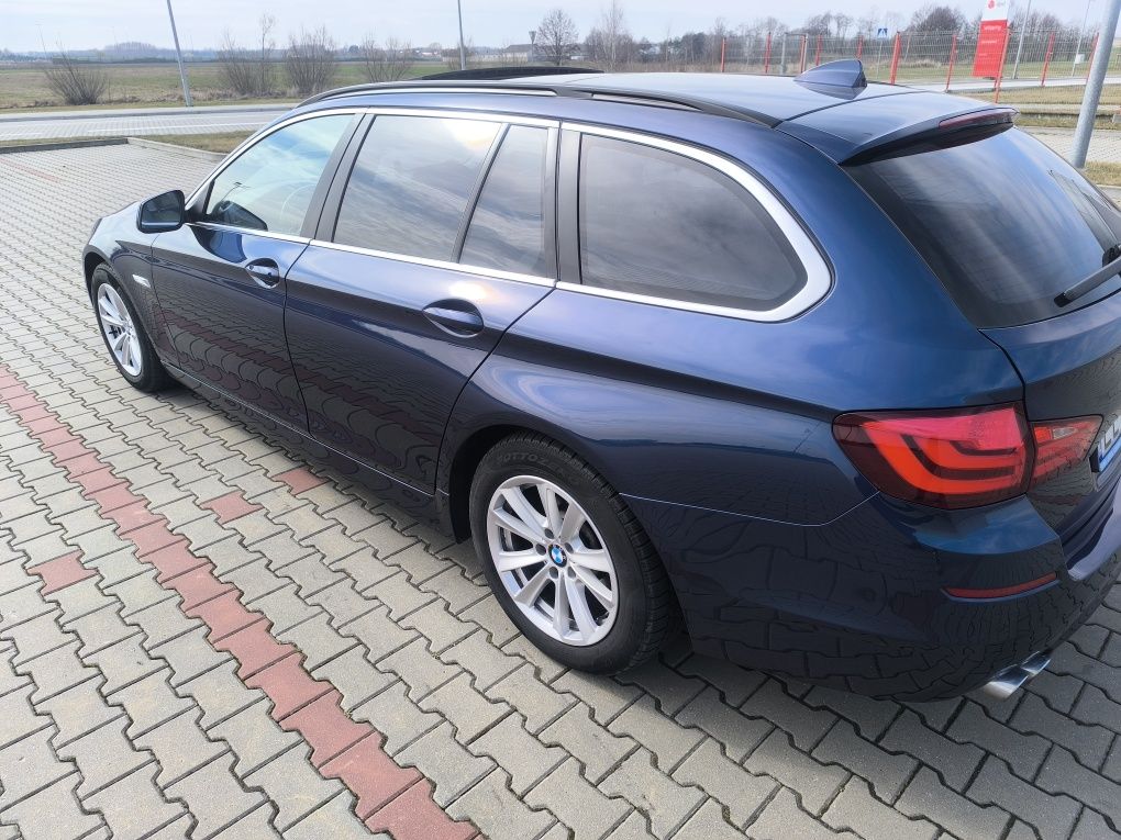 BMW f11 PANORAMA  piękna niebieska oryginał lakier