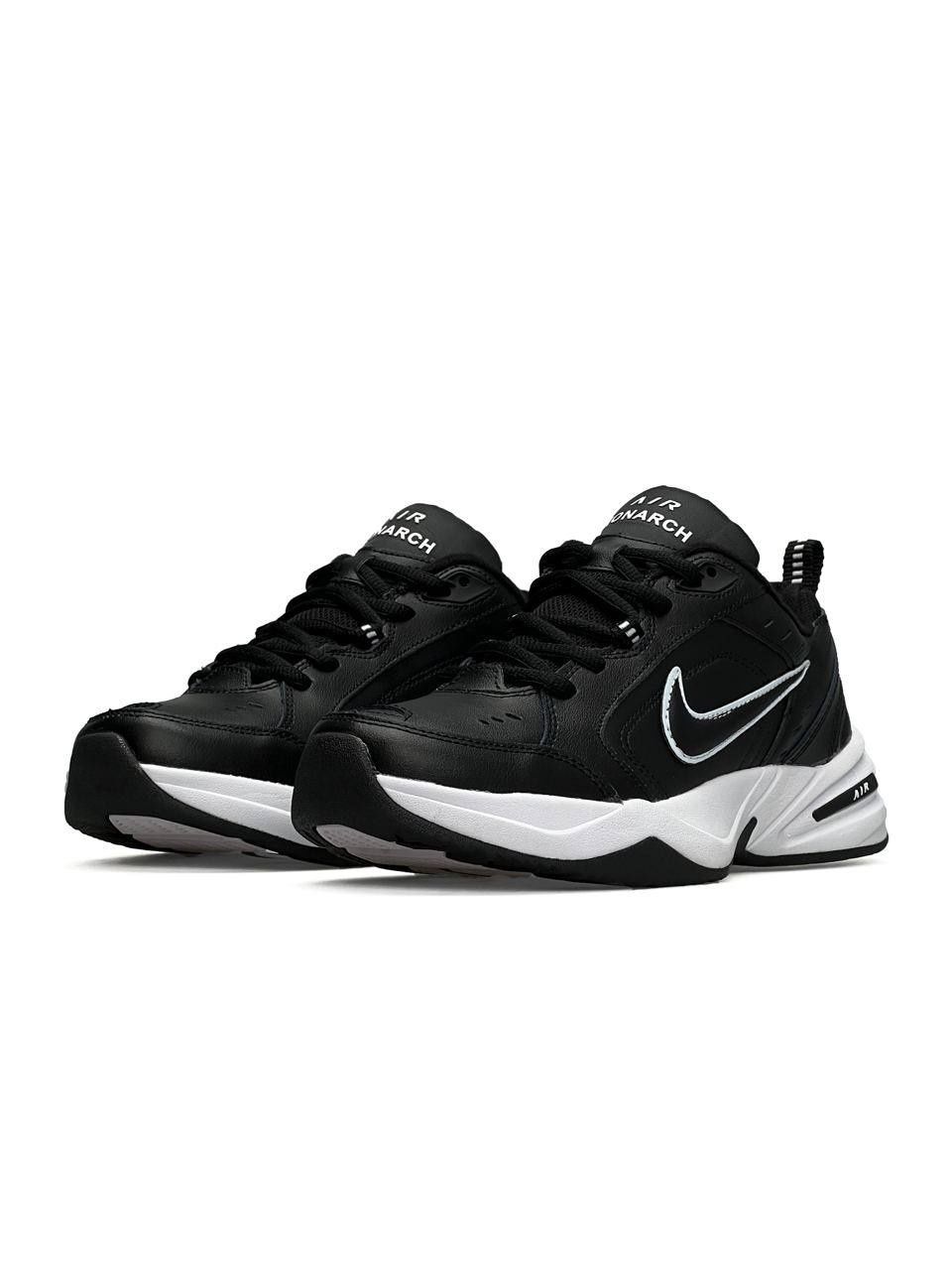 Кросівки Nike Air Monarch 4 black white | Кроссовки найк білі чорні