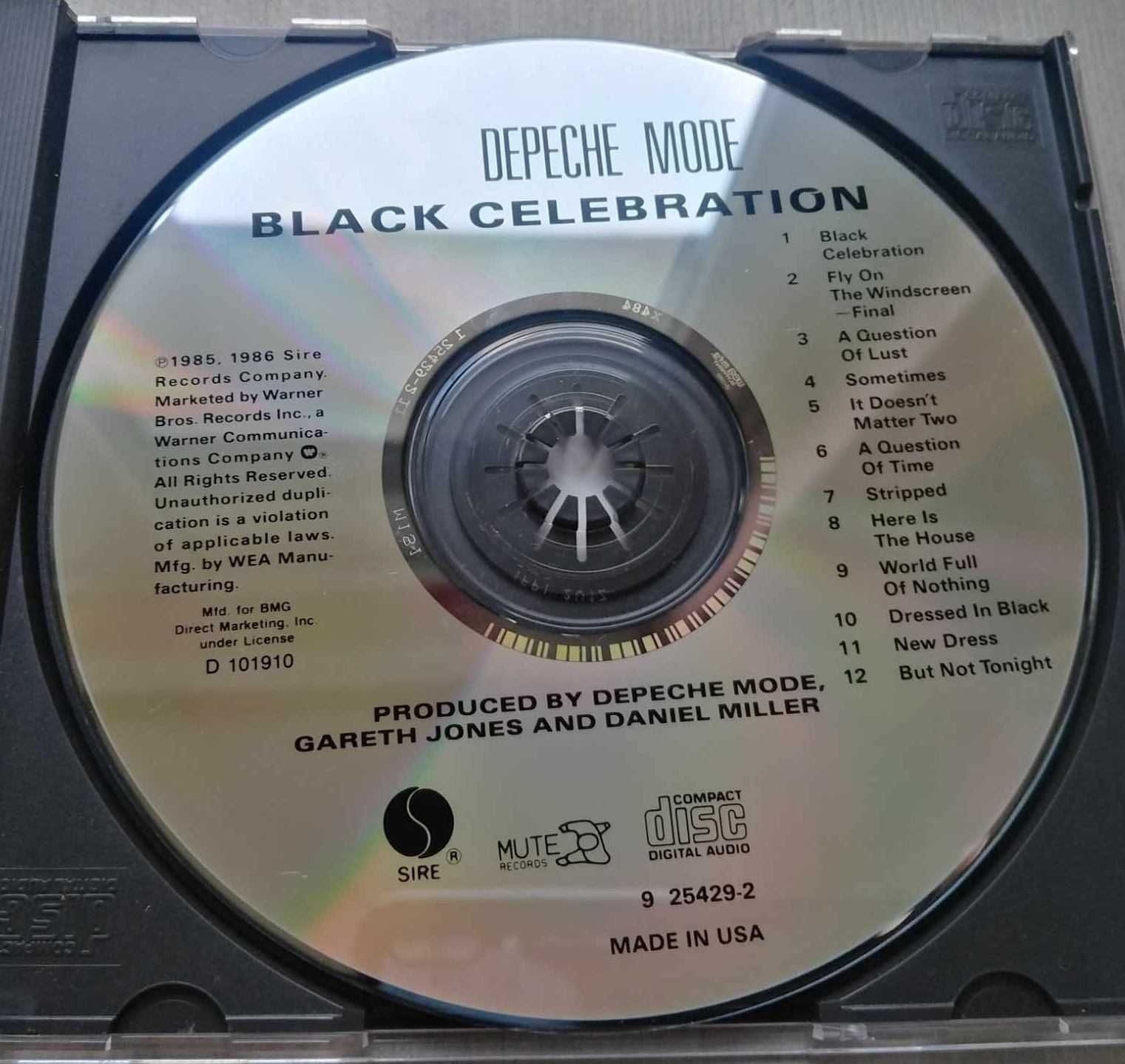 Depeche Mode - Black Celebration wydanie US - BMG, club