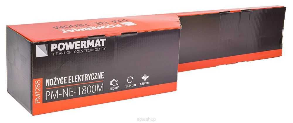 POWERMAT Elektryczne Nożyce Do Żywopłotu Gałęzi Krzewów 1800w 610mm