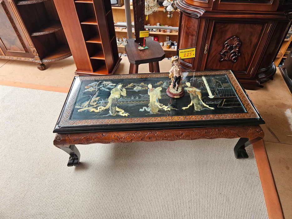 Mesa de centro antiga, Oriental - Bom estado geral