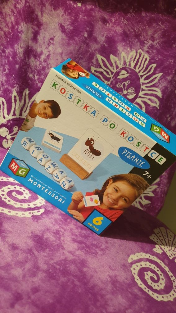 Nowy, zestaw kostka po kostce 7+ edukacyjna nauka pisania i czytania