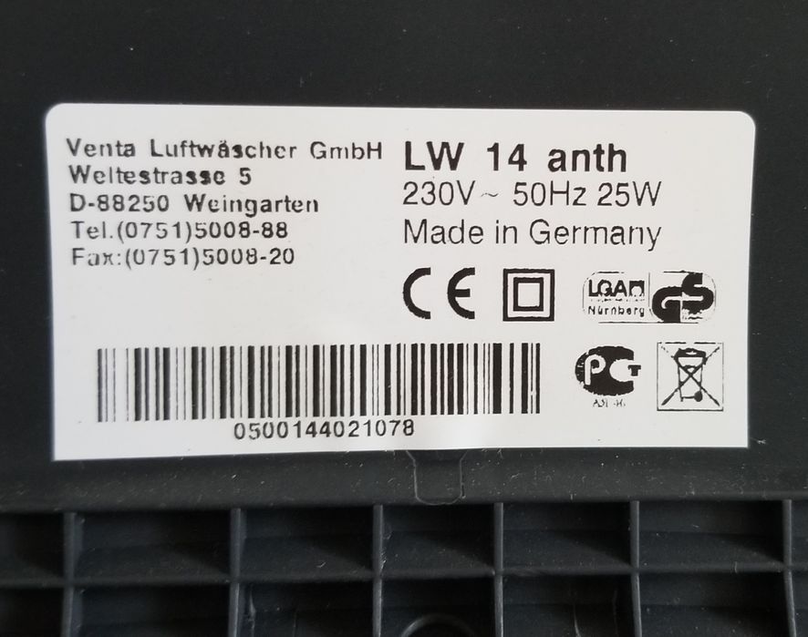 Очищувач-зволожувач повітря Venta LW 14