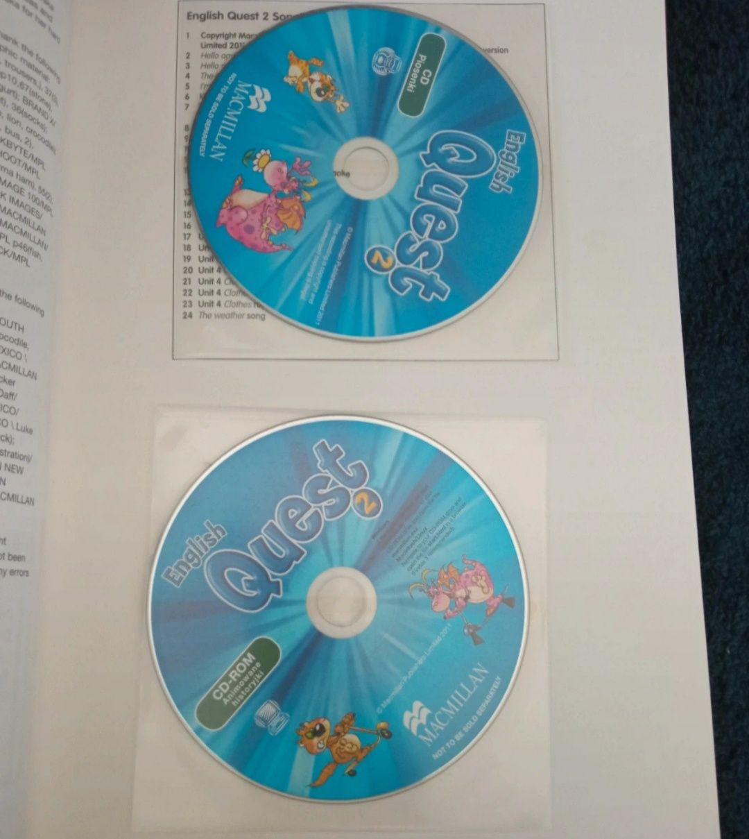 Zestaw English Quest 2 podręcznik i ćwiczenia + płyty