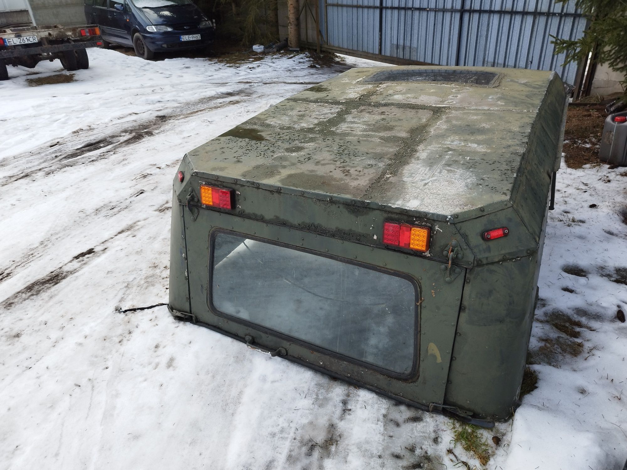 Uaz 469 gaz 69 szyba przednia dach metalowy i plastikowy