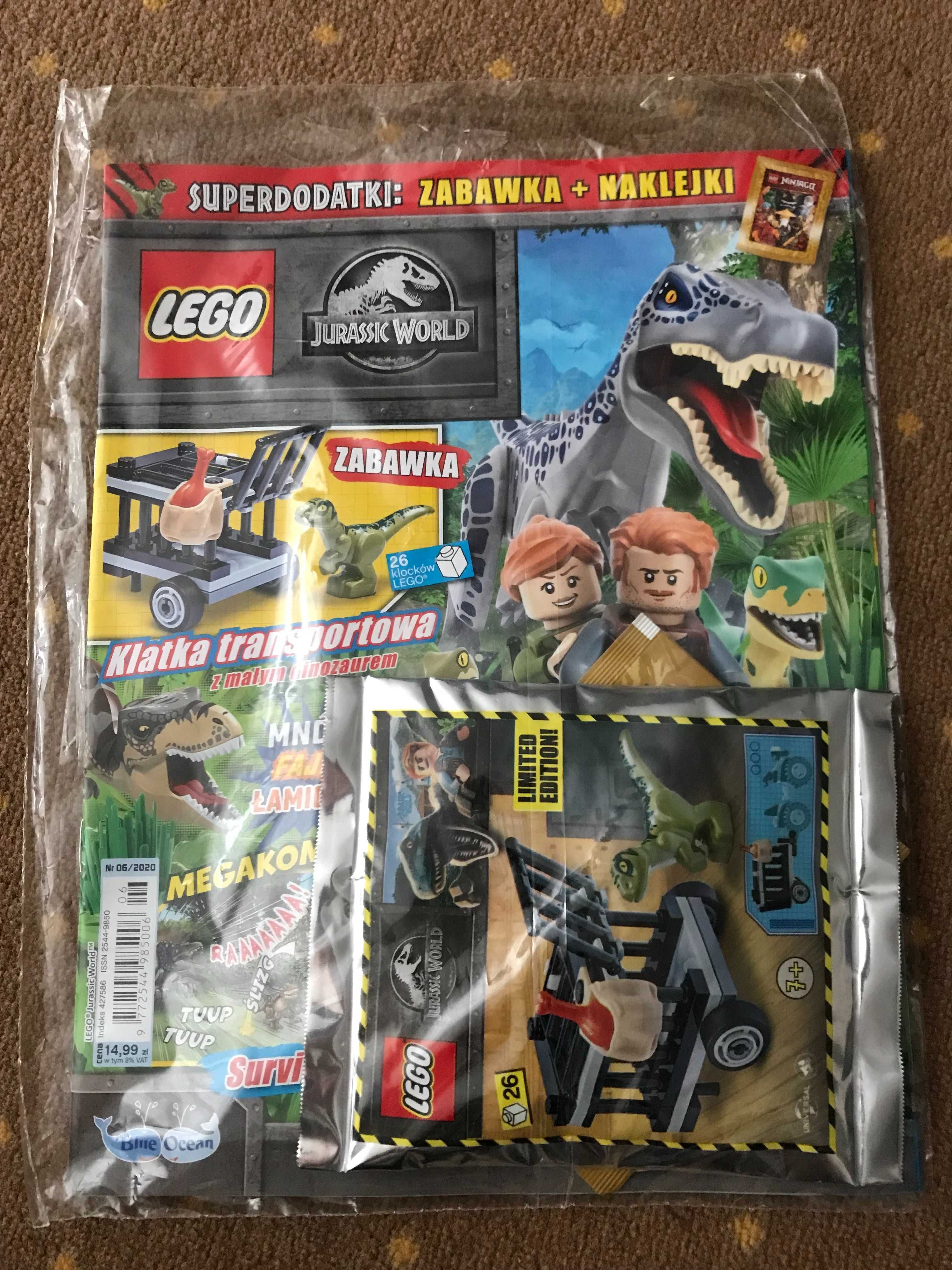 Gazetka Lego Jurassic World 06/2020; zabawka+naklejki