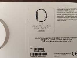 Apple watch se 2 40mm midnight aluminum case with midnight sport band