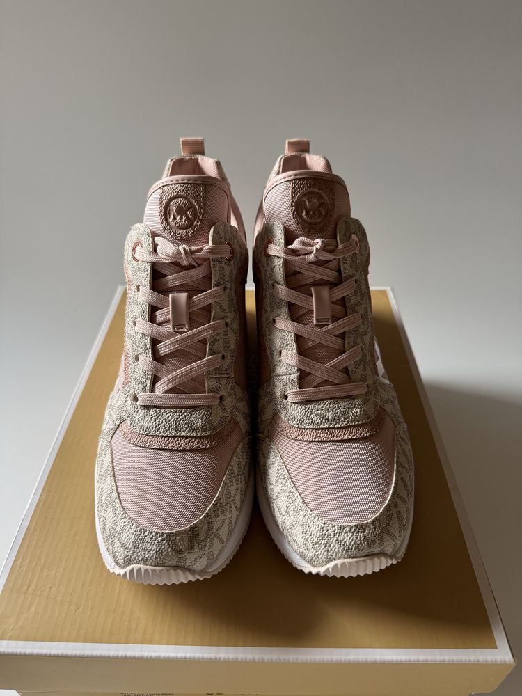 Nowe Sneakersy na koturnie Michael Kors Crista Trainer rozmiar 39