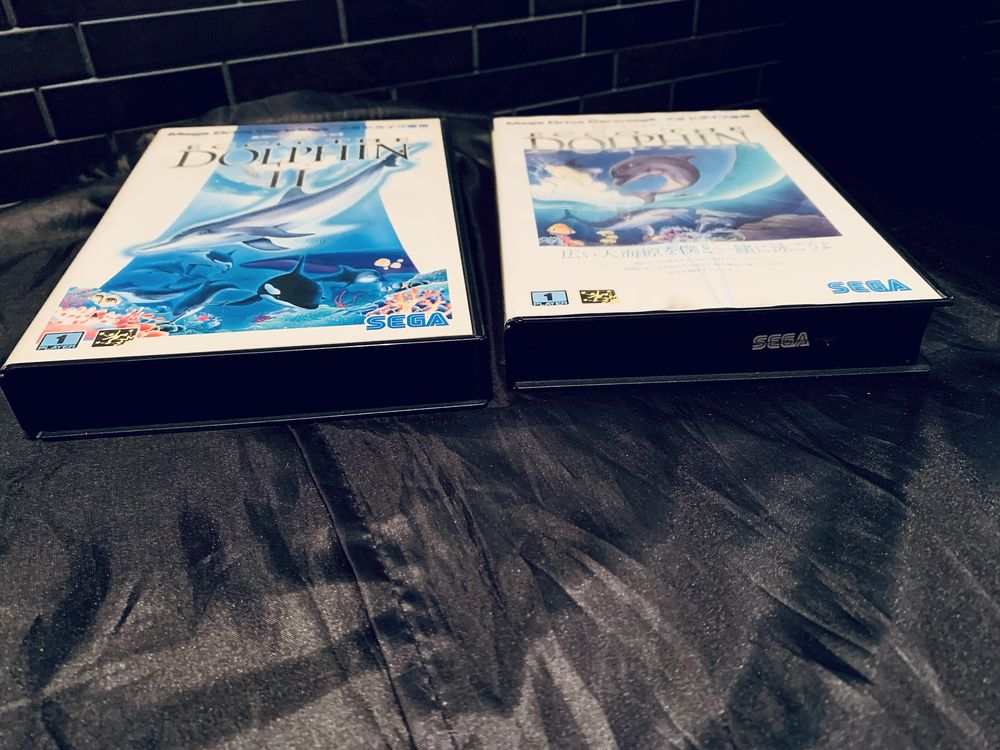 Sega Mega Drive Ecco the Dolphin 1,2 Japan Ntsc