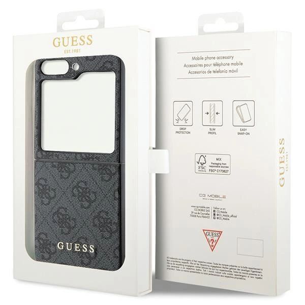 Etui Guess 4G Charms Collection Na Samsung Galaxy Z Flip 5 - Szare