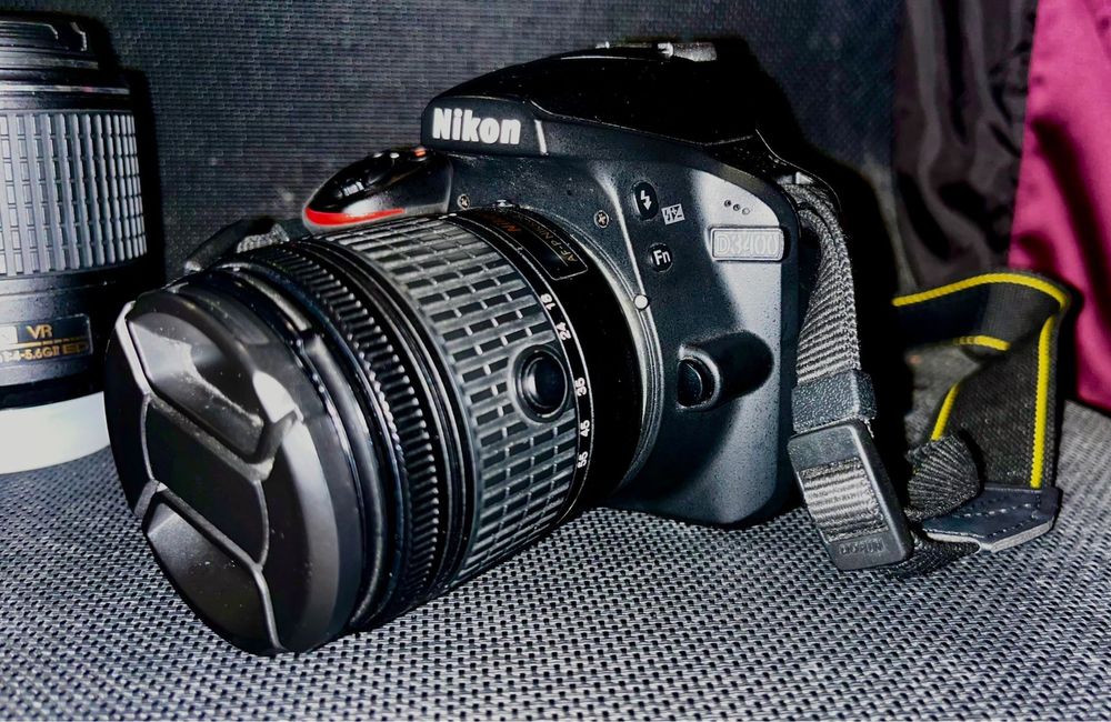 DESCONTO 25%!! Camera Nikon D3400 + 2 Lentes + Carregador