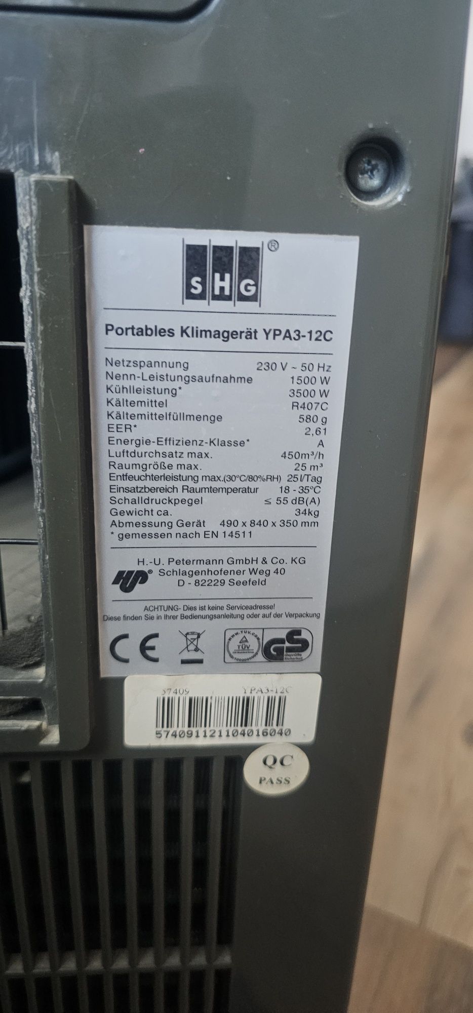 Klimatyzator przenośny