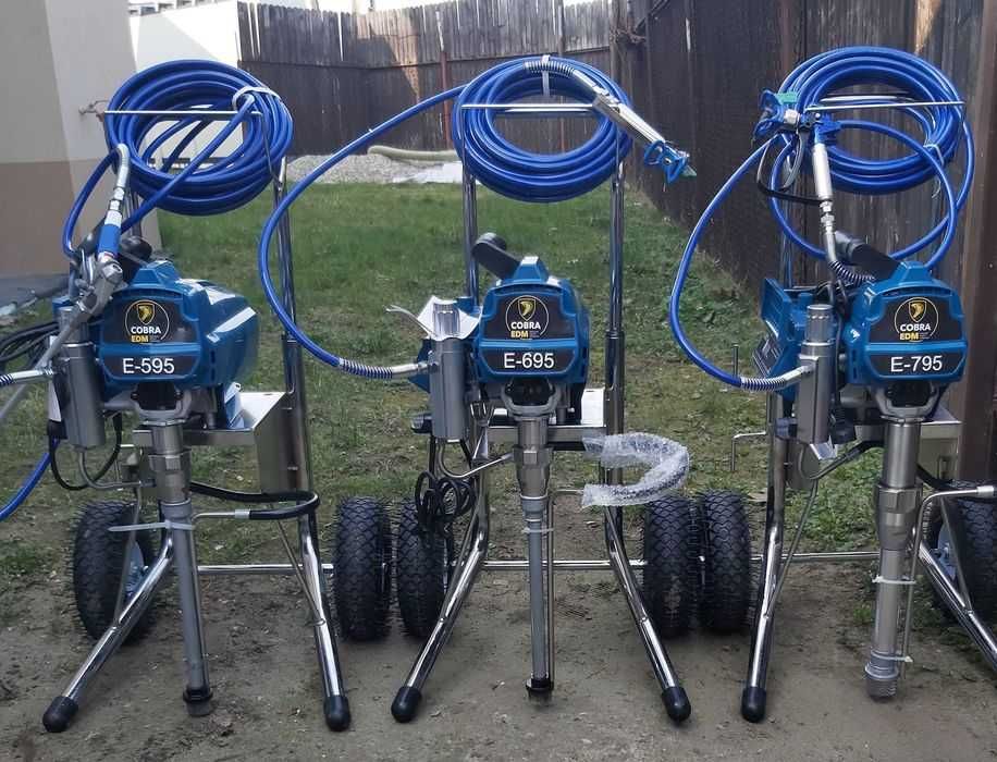 Agregat malarski Cobra E-595 Hi-boy na wózku 4l/min,227bar