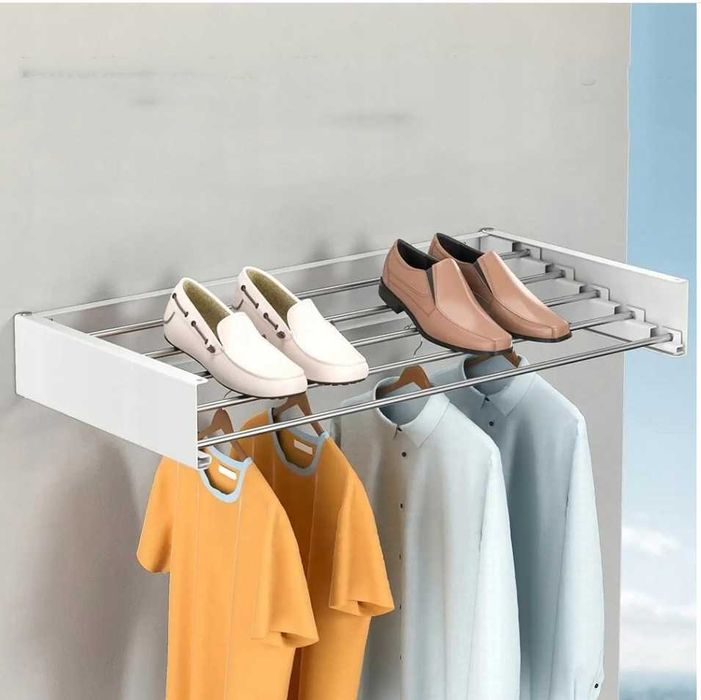 Suszarka ścienna, składana, 80CM, wisząca, na balkon, do łazienki O214