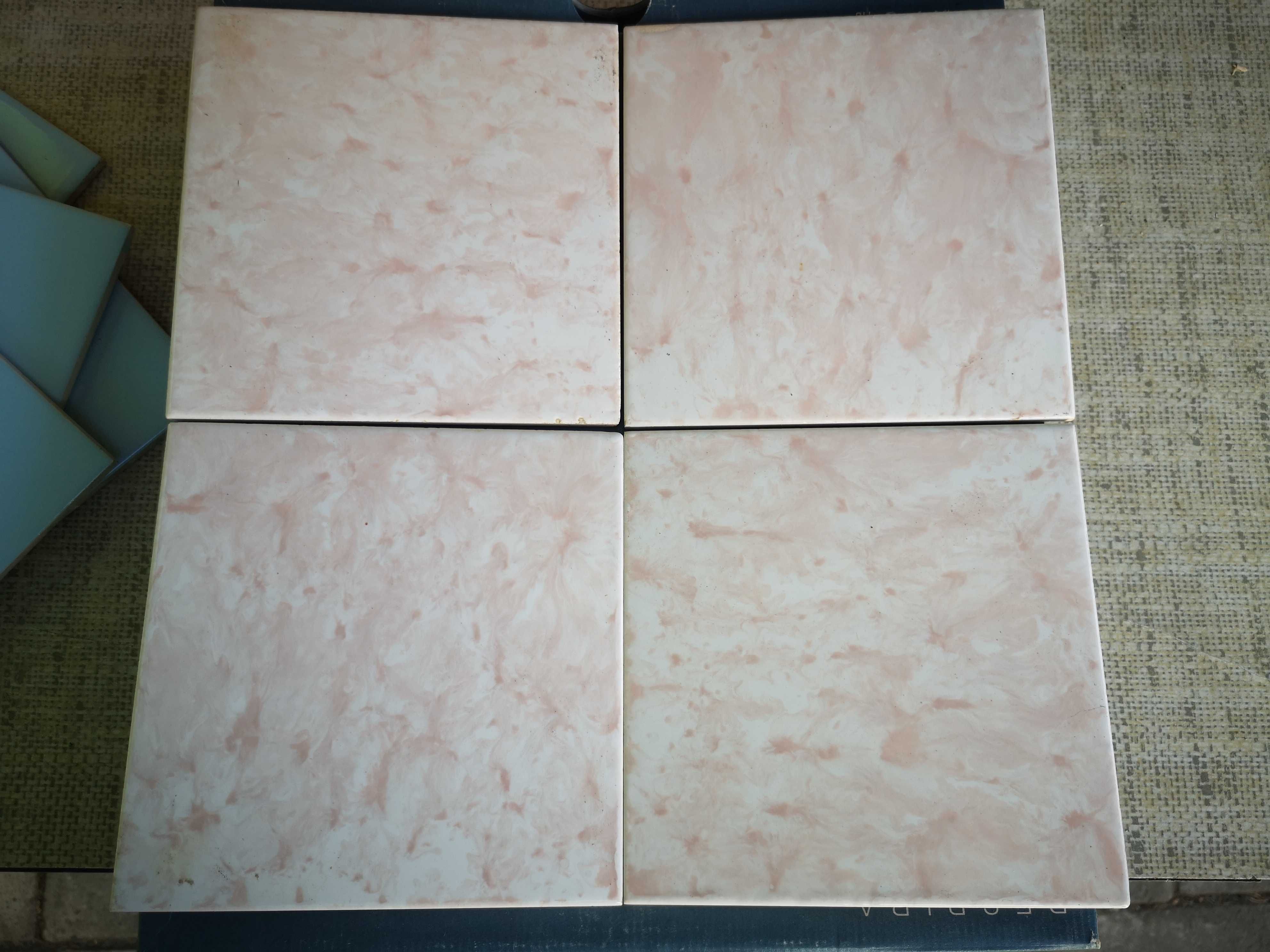 Płytki, glazura, PRL 15x15cm 1400szt. różne kolory 60gr. za 1szt