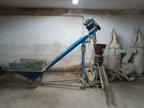Máquina pellets 120kg/h/ sem fim/seladora de sacos/ sacos/moinho
