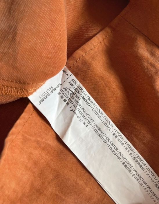 Sukienka dobry skład lyocell Mango długi rękaw L stan idealny