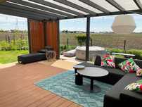 drewniana altanka, wiata, taras, BSH, drewno klejone, pergola,