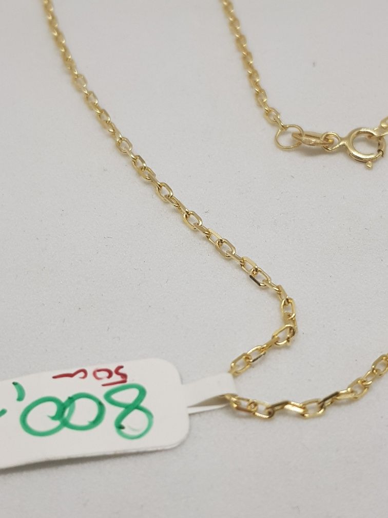 Złoty łańcuszek splot ankier złoto 585 Długość  50cm