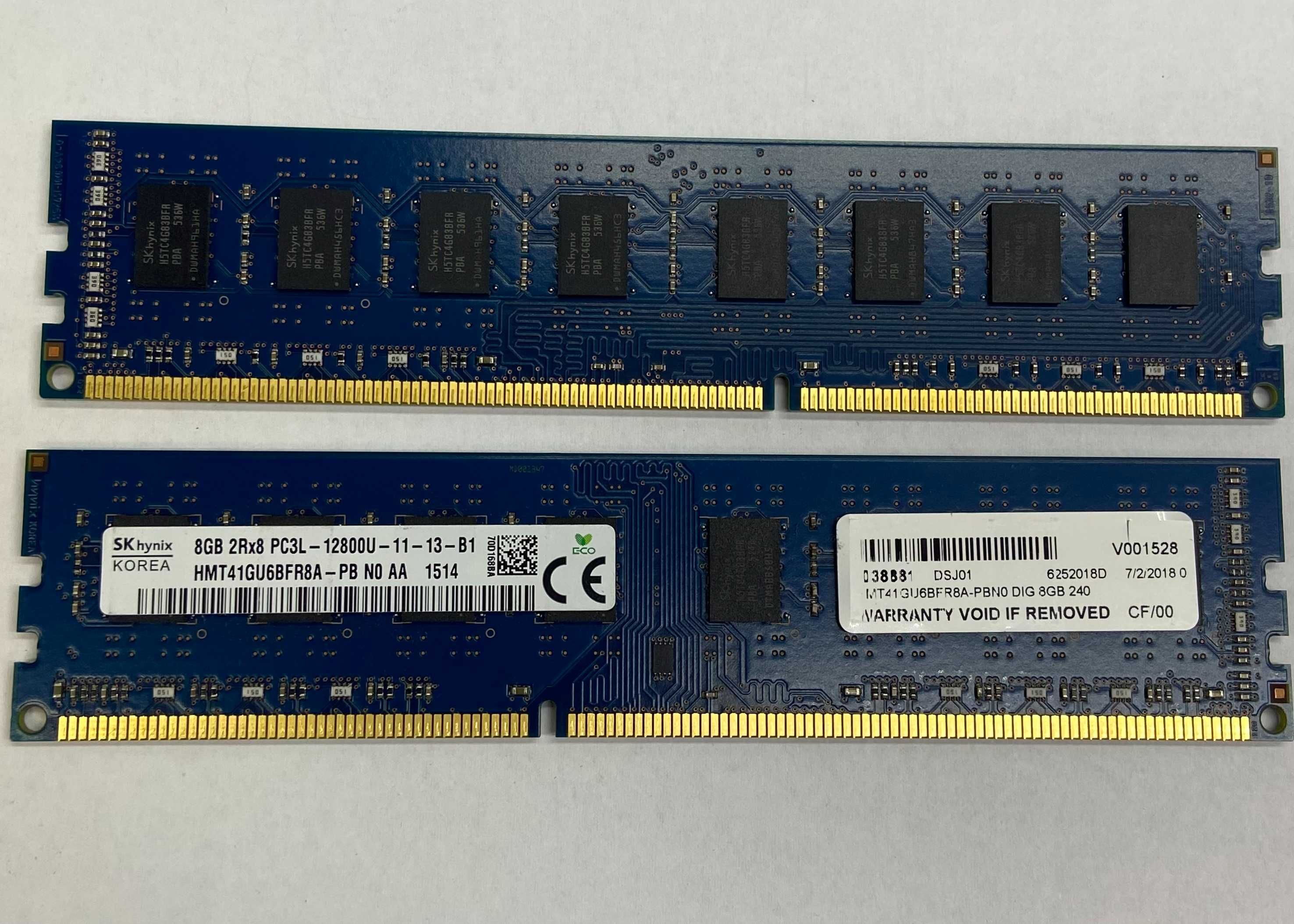 Оперативна пам'ять Hynix 8GB - DDR3 - 1600МГц - PC3L-12800U - DIMM