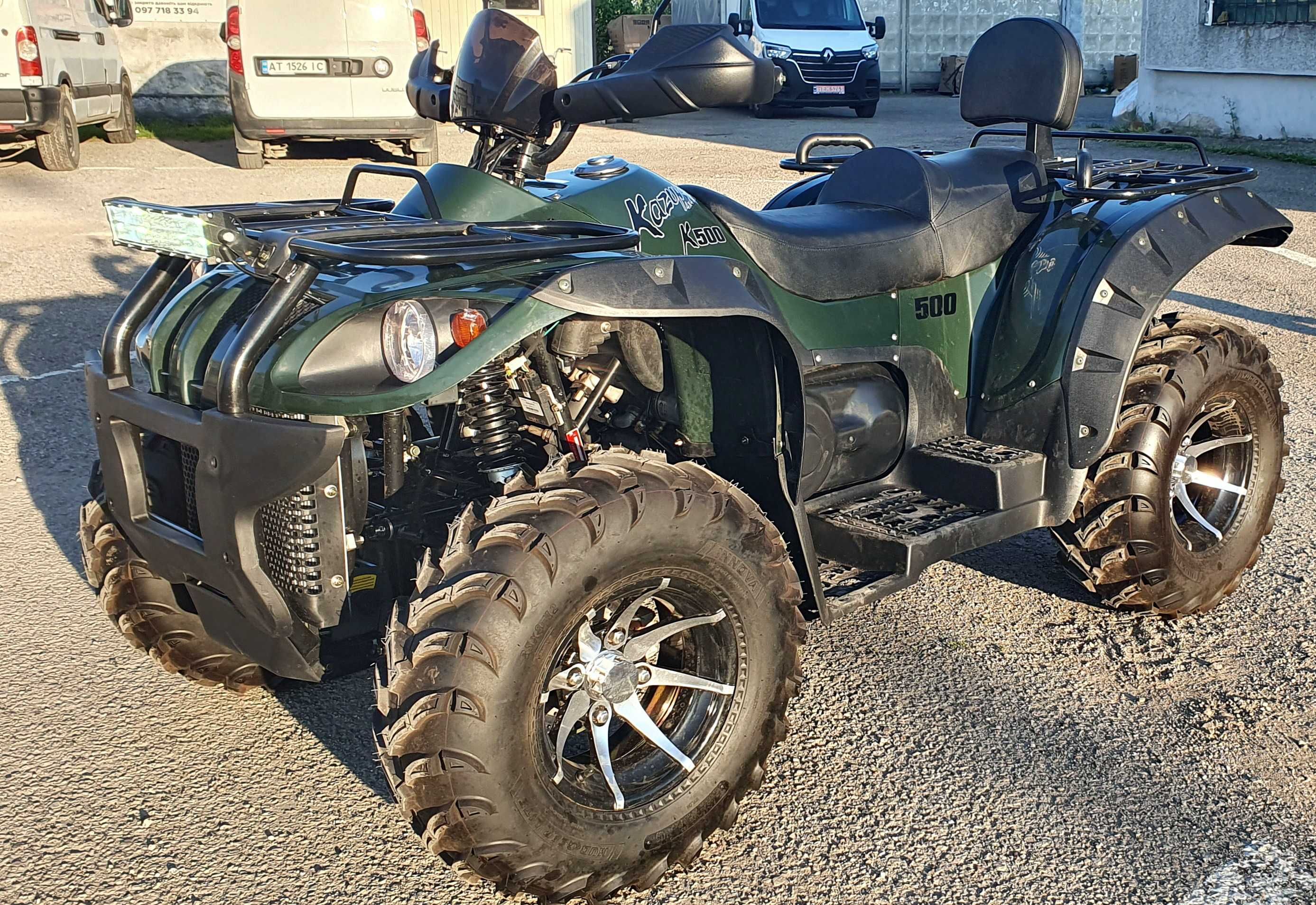 Квадроцикл 500куб. KAZUMA JAGUAR GT 4x4L FI Black Новий! + Доставка