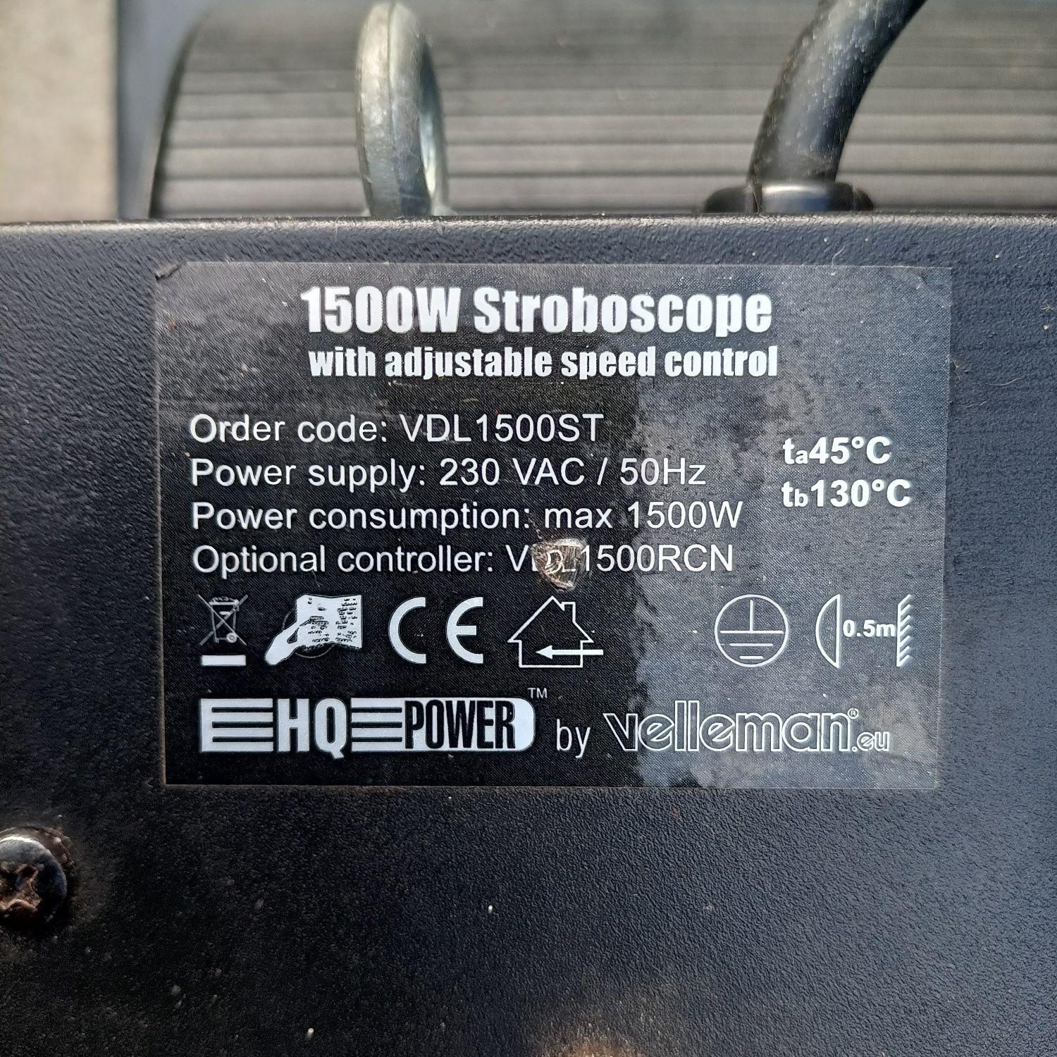 Stroboskop HQ Power 1500 watt + żarnik nowy