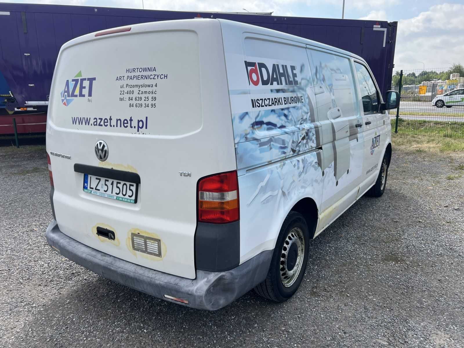 Volkswagen Transporter 1.9 TDI 102KM 2008 rok L1H1 clima