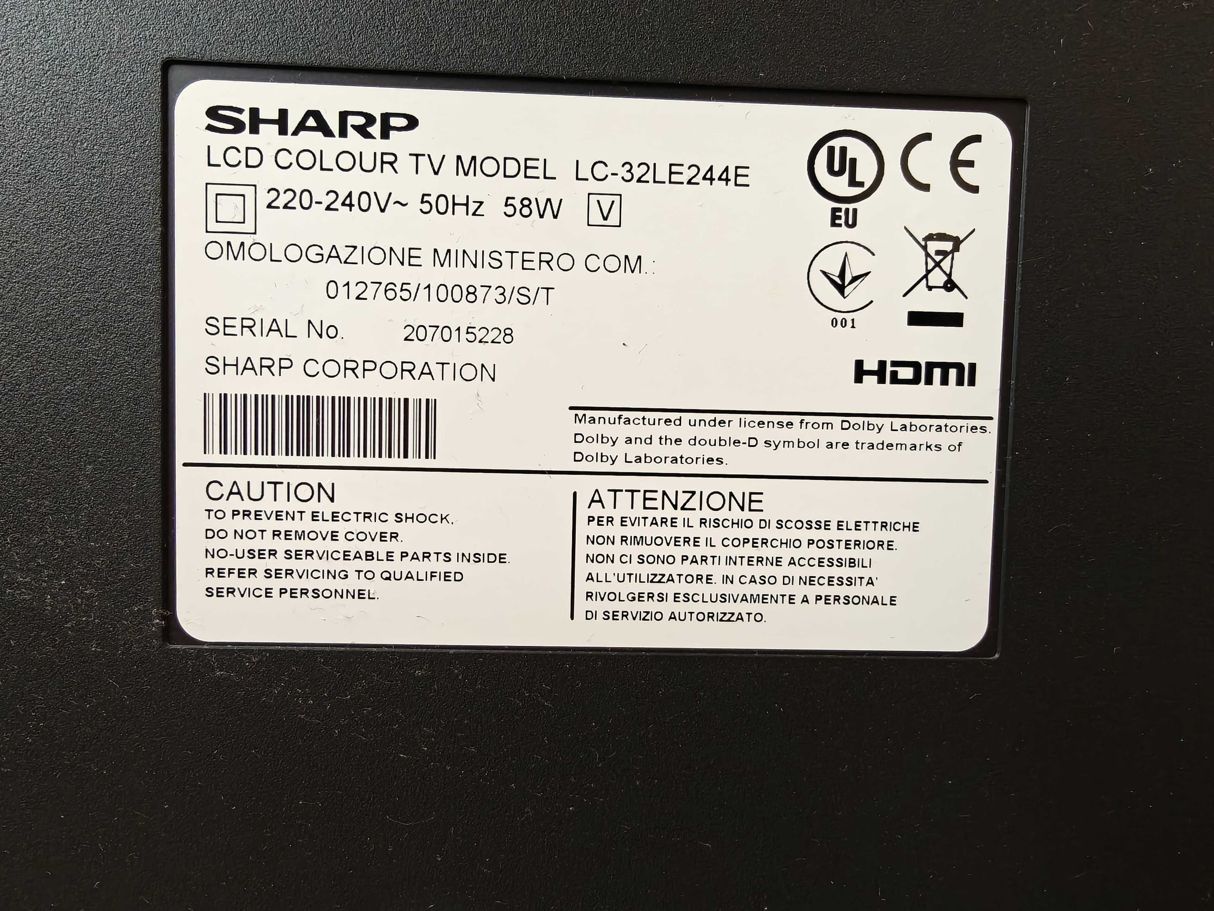 Telewizor TV Sharp LCD LC-32LE244E