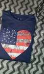 Granatowa bluza z sercem flaga USA
