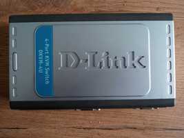 KVM D-LINK DKVM-4U USB  4xport 2xprzewód Dlink