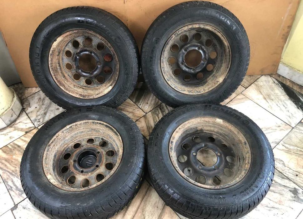 2 szt Koła felgi suzuki jimny 5x139,7 5,5" 15" do przyczepy syrena żuk